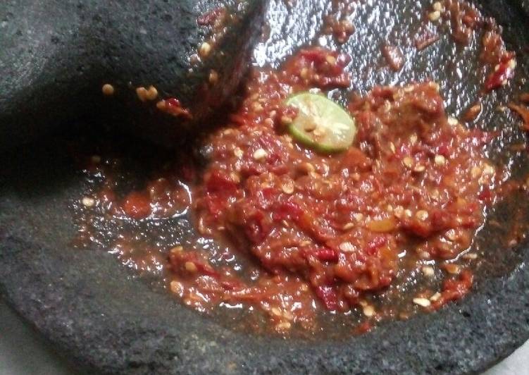 Resep Sambal terasi tomat mentah oleh Feny Wahidin - Cookpad