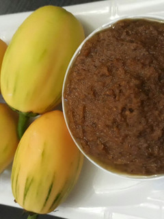 A picture of Nigerian Peanut Butter(Ose Oji).