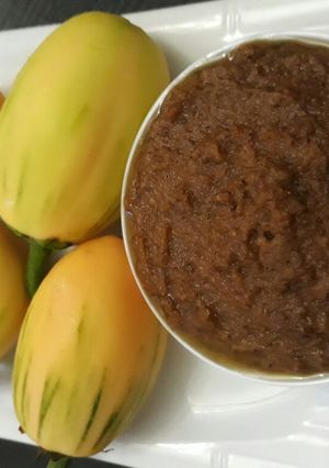 A picture of Nigerian Peanut Butter(Ose Oji).
