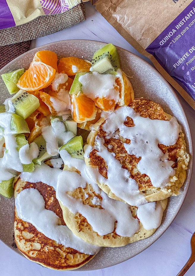 Una foto de Tortitas de kéfir y Naturquinoa