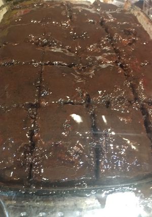صورة لوصفة كيكة مغموس الشوكولا طعم 😍😋خرافي 😍😋