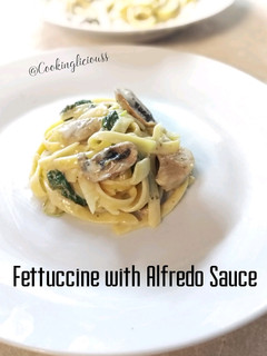 Foto resep Fettucine with Alfredo Sauce