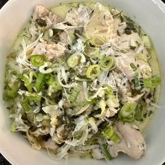 A picture of Creamy Spinach - Artichoke Chicken Stew.