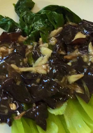 Foto resep Baby Kaylan Jamur Saos tiram (simple)
