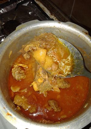 A picture of Mutton qurma.