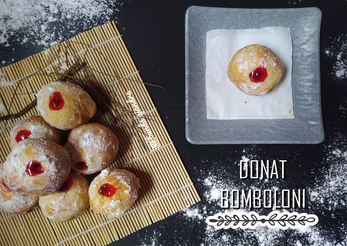 DONAT BOMBOLONI TANPA KENTANG
(ASLI LEMBUT BANGET)