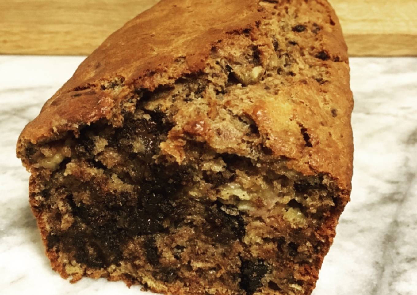 Cake banane pépites de chocolat