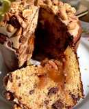 Pan dulce de coco y dulce de leche