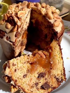 Una foto de Pan dulce de coco y dulce de leche