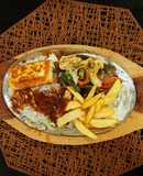 Restorent Style Homemade Mini Grilled Paneer Sizzler