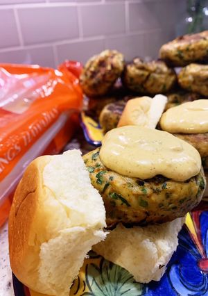 A picture of Bombay Sliders with Curry Sauce.