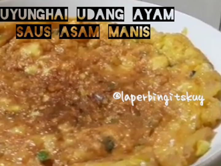 Resep Fuyunghai udang ayam saus asam manis Gampang