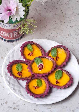 Foto resep 615. Ube Egg Tart