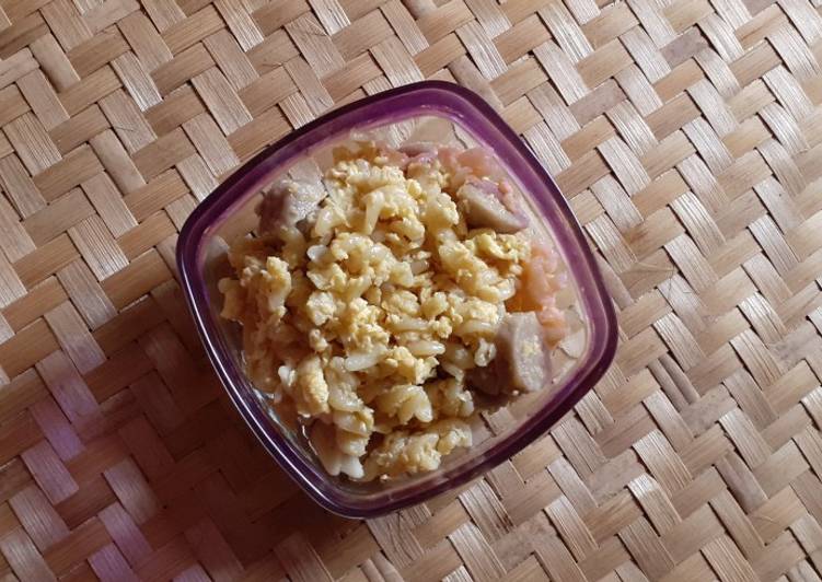 ala buat Macaroni Scramble Egg yang sedap