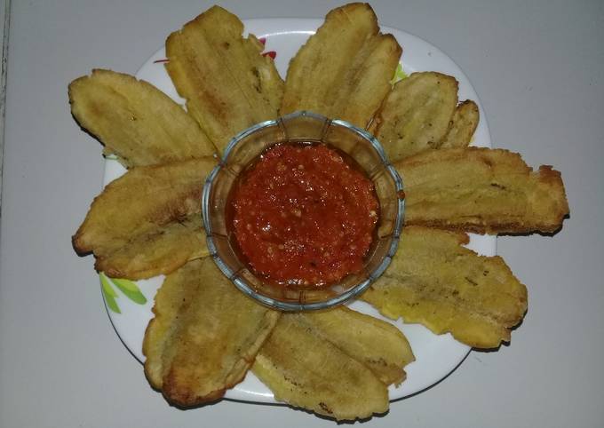 Pisang Peppe' Sambel Terasi Khas Makassar