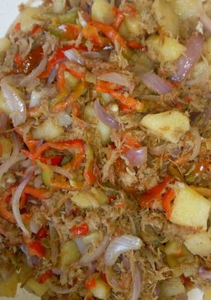A picture of Samosa fillings.