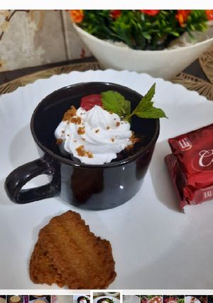 A picture of Candy mug cake.
