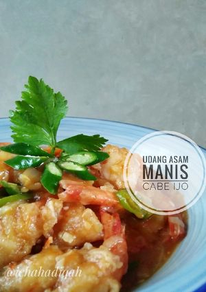 Foto resep Udang Asam Manis Cabe Ijo