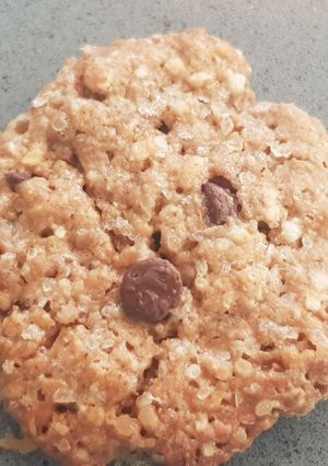 Una foto de Galletas de avena, especias, pepitas de choco y naranja. Sin huevo