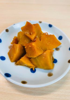 日式燉煮南瓜｜過熱水蒸氣烤箱微波爐 的食譜成品照片