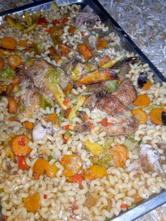 A picture of Jollof Macaroni.