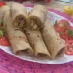 A picture of Paratha roll.