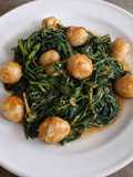 Cah Kangkung dgn Rebon dan Telur Puyuh