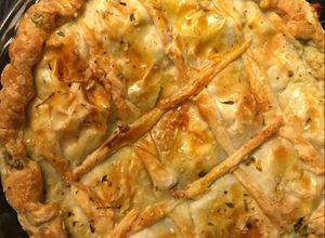 Una foto de Spinach Quiche