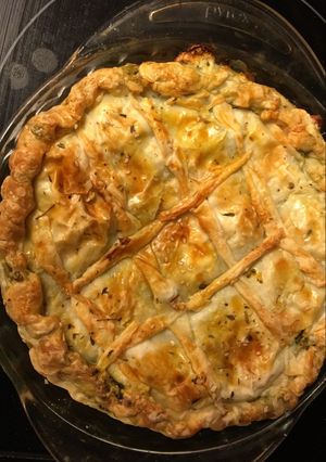 Una foto de Spinach Quiche