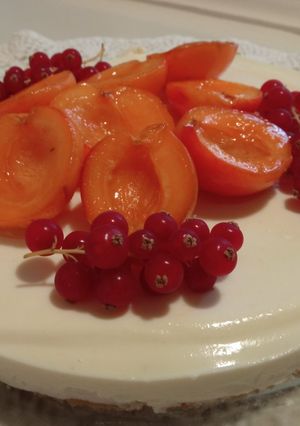 Une photo de Cheesecake abricots et miel sans cuisson