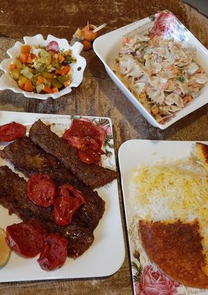 عکسی از دستور کباب تابه ای رستورانی