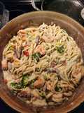 SHRIMP FETTUCCINE ALFREDO 😋❤️😘💋💋💋🥰