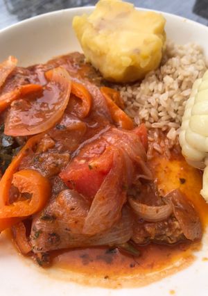A picture of Peruvian Fish Escabeche 🇵🇪🐟.