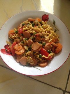 Foto resep Mie telor pedas simple