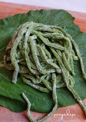 Foto resep Mie Sawi Hijau Homemade (Tanpa Telur dan Tanpa Gilingan Mie)