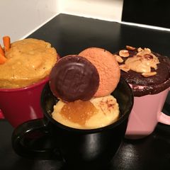 A picture of Mug cake (Chocolate and peanut butter).