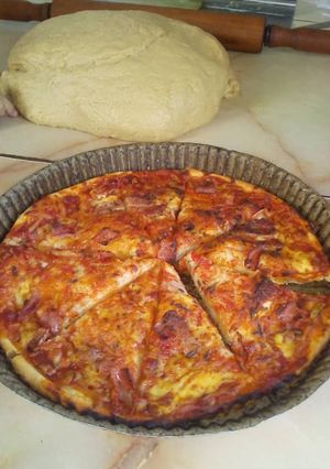 Una foto de Pizza margarita