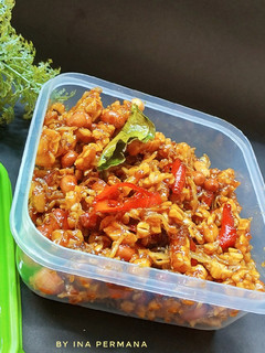Foto resep Kering tempe kacang pedas manis