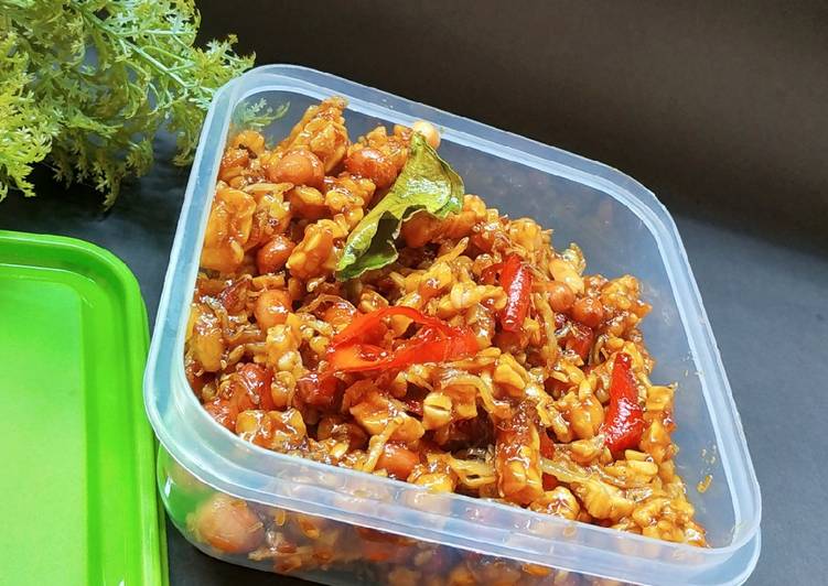 Cara Gampang Membuat Kering tempe kacang pedas manis yang Lezat Sekali