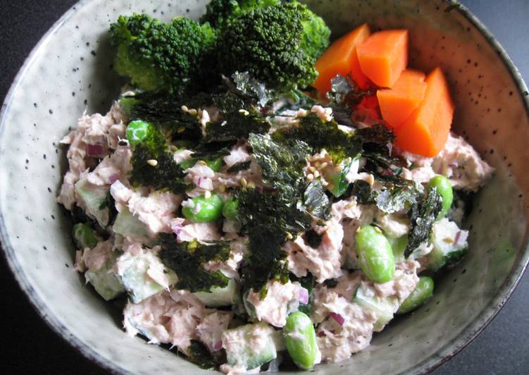 How to Prepare Super Quick Homemade Tuna &amp; Edamame Sushi Rice Bowl