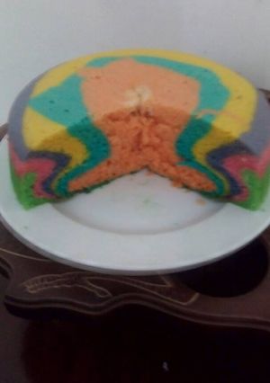 Foto resep Bolu kukus rainbow