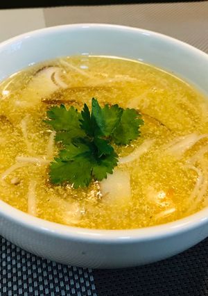 Hình của món Súp ngô nấm.