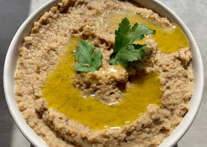 Recipe of Caviar d’aubergine ou baba ghanoudj 🍆