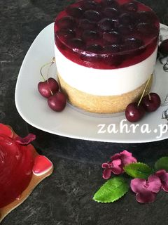 عکسی از دستور چیز کیک گیلاس🍒