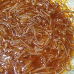 A picture of Jamur Enoki Bumbu BBQ.