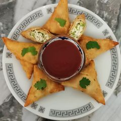 A picture of Paneer Samosa – A Bite of Happiness.