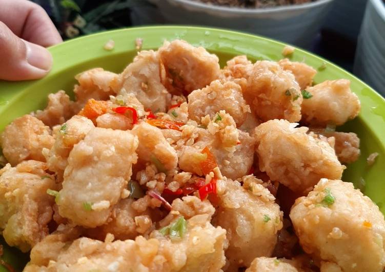 Resep Tofu cabe garam Anti Gagal