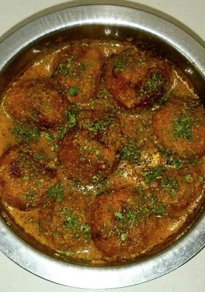 A picture of Palak kofta recipe | spinach kofta curry recipe.