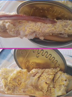 Una foto de Marinera o ensaladilla rusa con anchoa en rosquilla