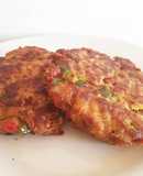 Hamburguesas de jurel y verduras